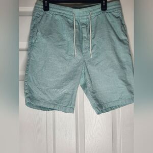 H&M L.O.G.G M Mint Elastic Waist Pockets Drowstring 100% Cotton Men's Shorts